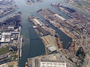 Foto aerea del porto commerciale di Marghera - NAPA Studies