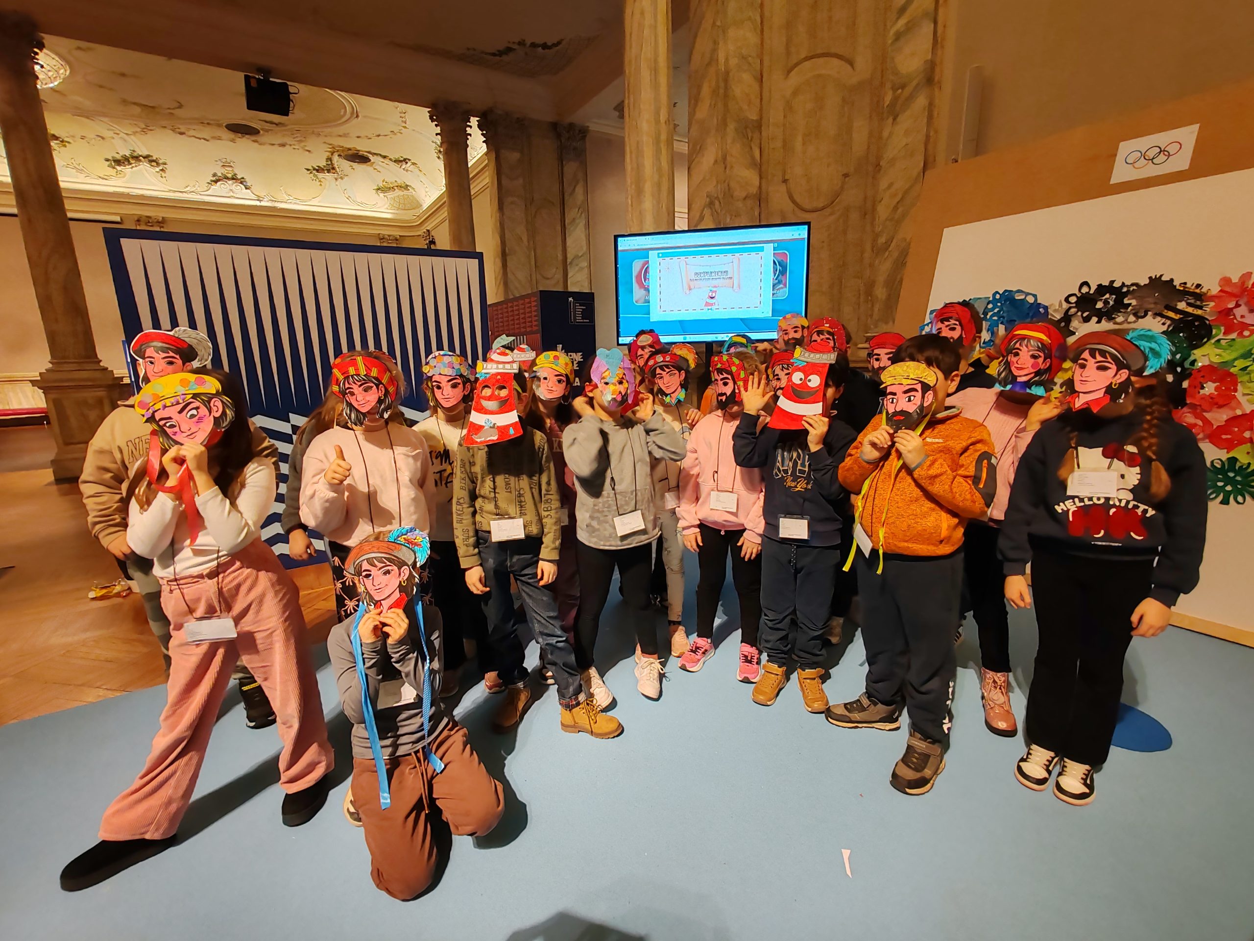 Immagine del laboratorio didattico dedicato al Carnevale di Venezia - parte del programma Port Educational 2026 in collaborazione con la Biennale di Venezia